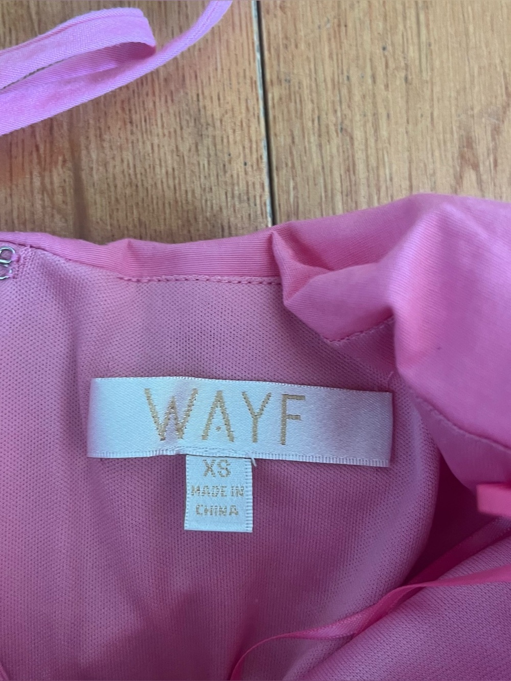 WAYF Pink Ruched Halter Mini Dress - Size XS - Picture 4 of 5
